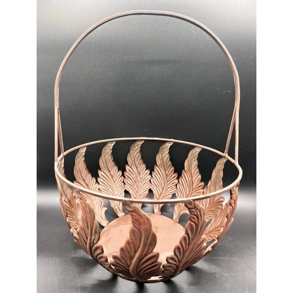 Decorative Metal Fern‎ Leaf Basket Handle 12
